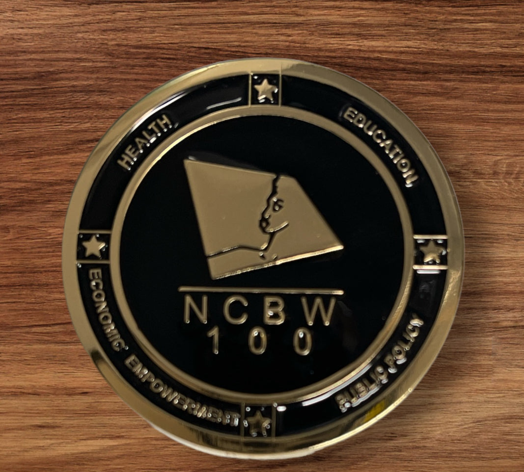 NCBW Challenge Coin Brooch w/ 2 clamps backing